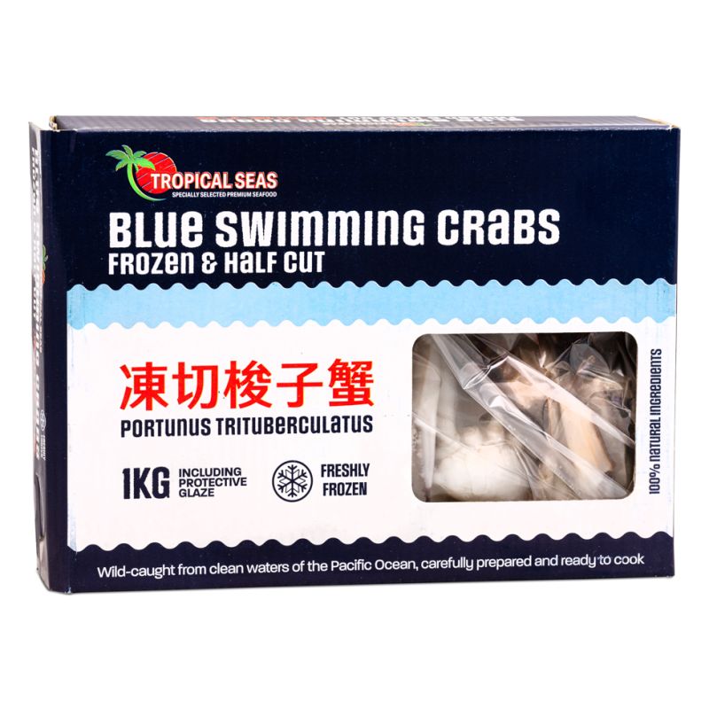 Click Here To Enlarge This Photo Of Blue Swimming Crabs &lpar;Frozen & Half Cut&rpar; 凍切梭子蟹