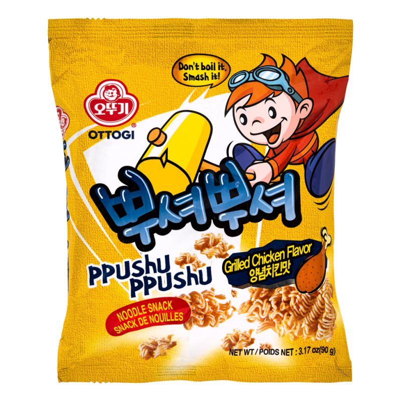 Click Here To Enlarge This Photo Of Ottogi Ppushu Ppushu Noodle Snack &lpar;Grilled Chicken Flavour&rpar; 뿌셔뿌셔 양념치킨맛