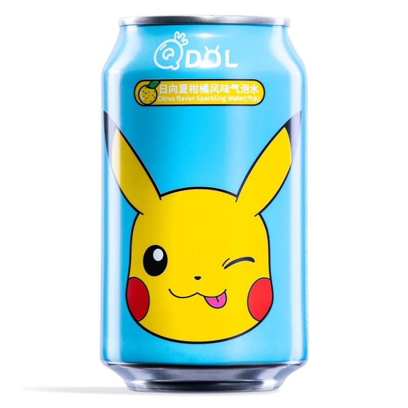 Click Here To Enlarge This Photo Of QDOL Pokemon Sparkling Water &lpar;Citrus Flavor&rpar; 寶可夢 日向夏柑橘風味氣泡水