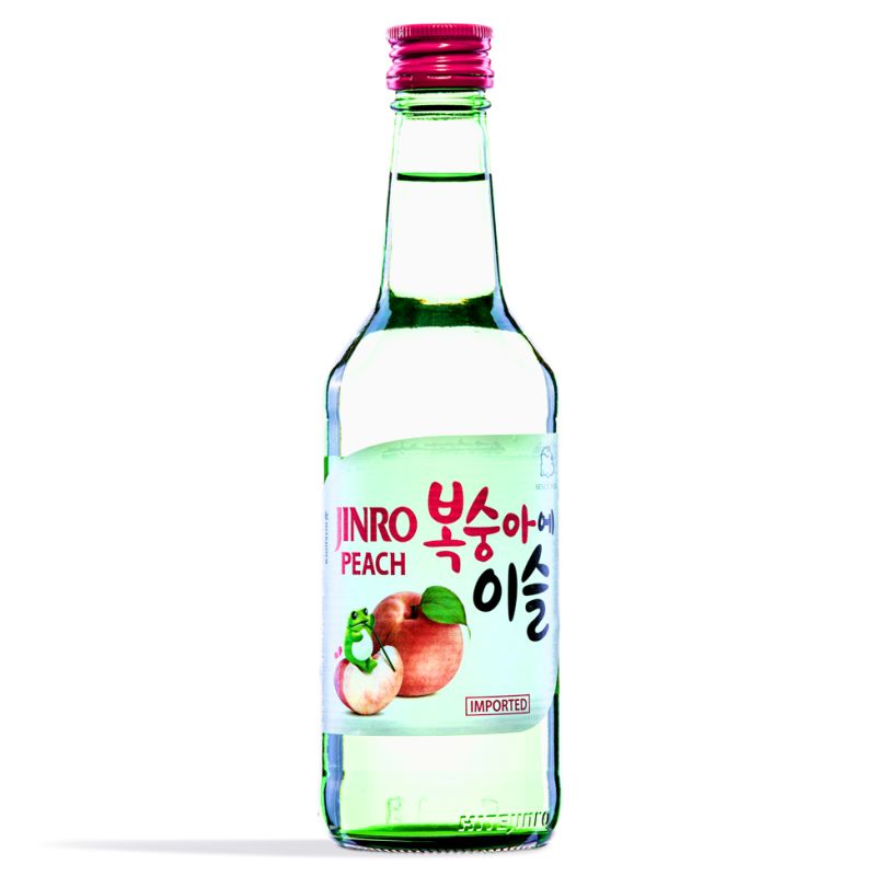 Click Here To Enlarge This Photo Of Jinro Peach Soju 복숭에이슬