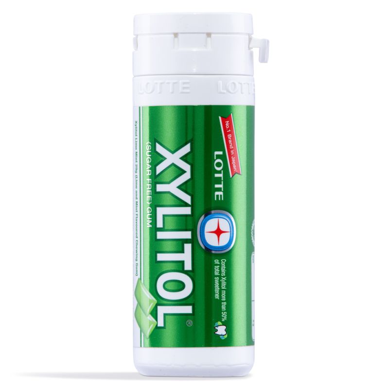 Click Here To Enlarge This Photo Of Lotte Xylitol Lime And Mint Flavour