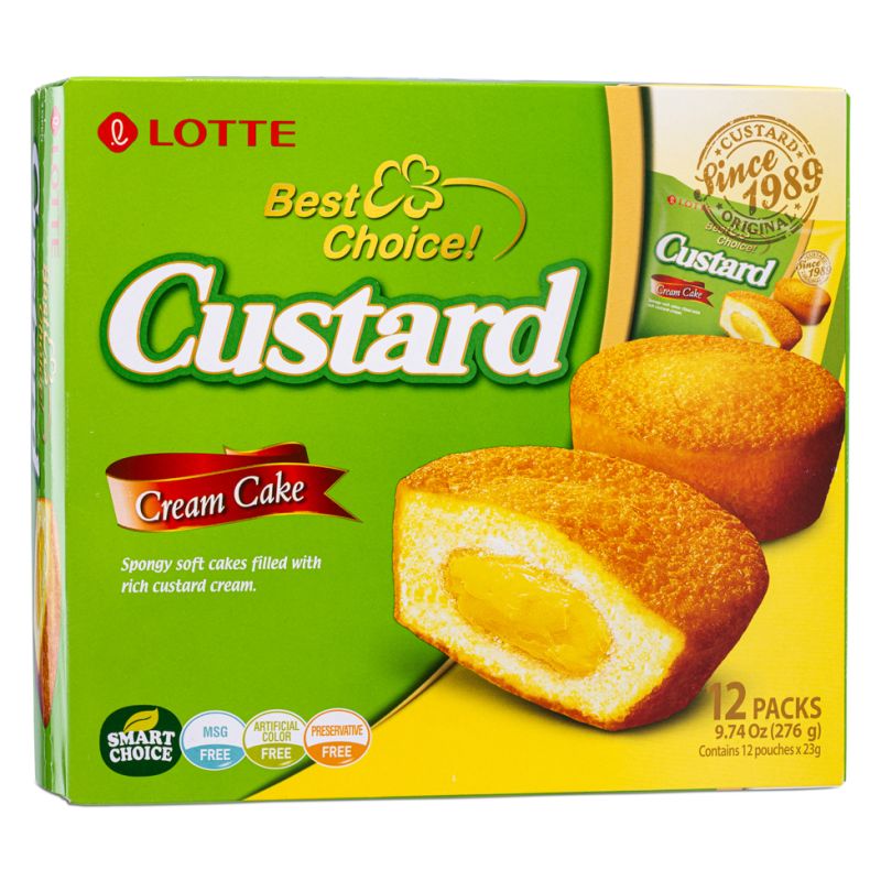 Click Here To Enlarge This Photo Of Lotte Custard Cream Cake 12Packs