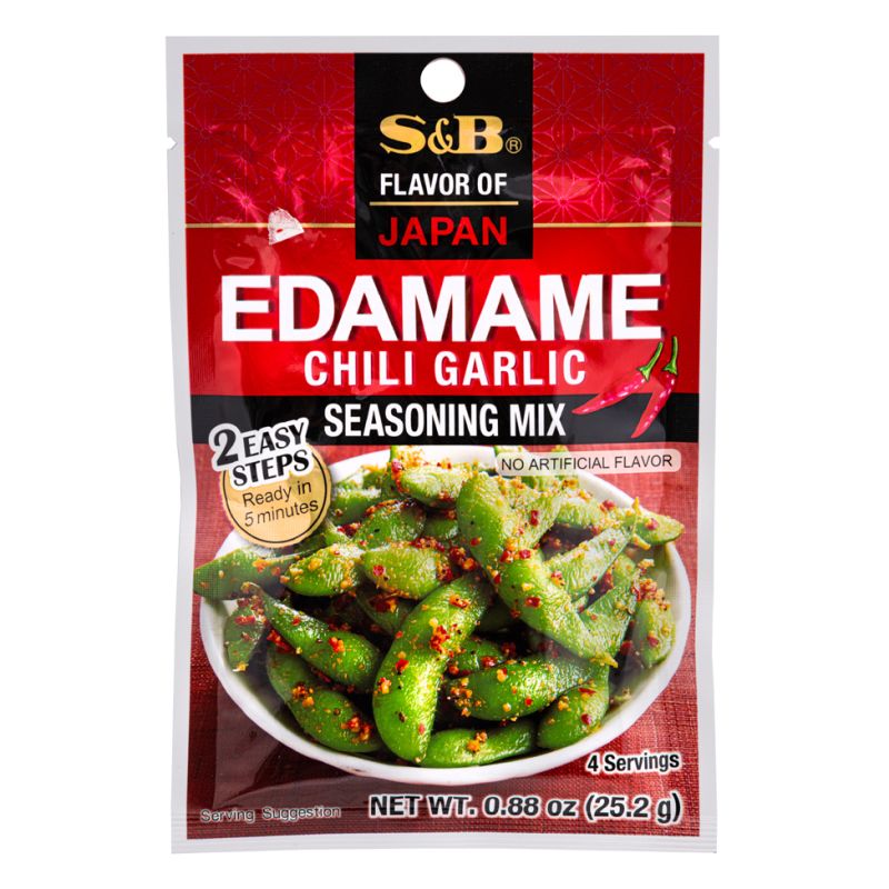 Click Here To Enlarge This Photo Of S&B Edamame Chili Garlic Seasoning Mix