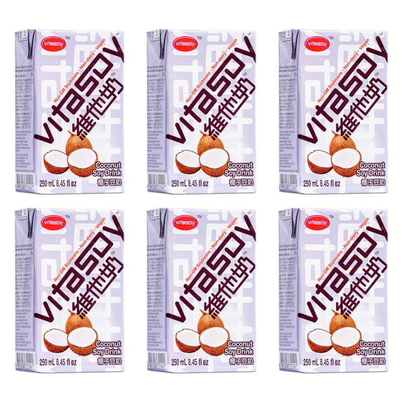 Click Here To Enlarge This Photo Of Vitasoy Coconut Soy Drink (6pk) 維他奶 椰子豆奶 (6包裝)