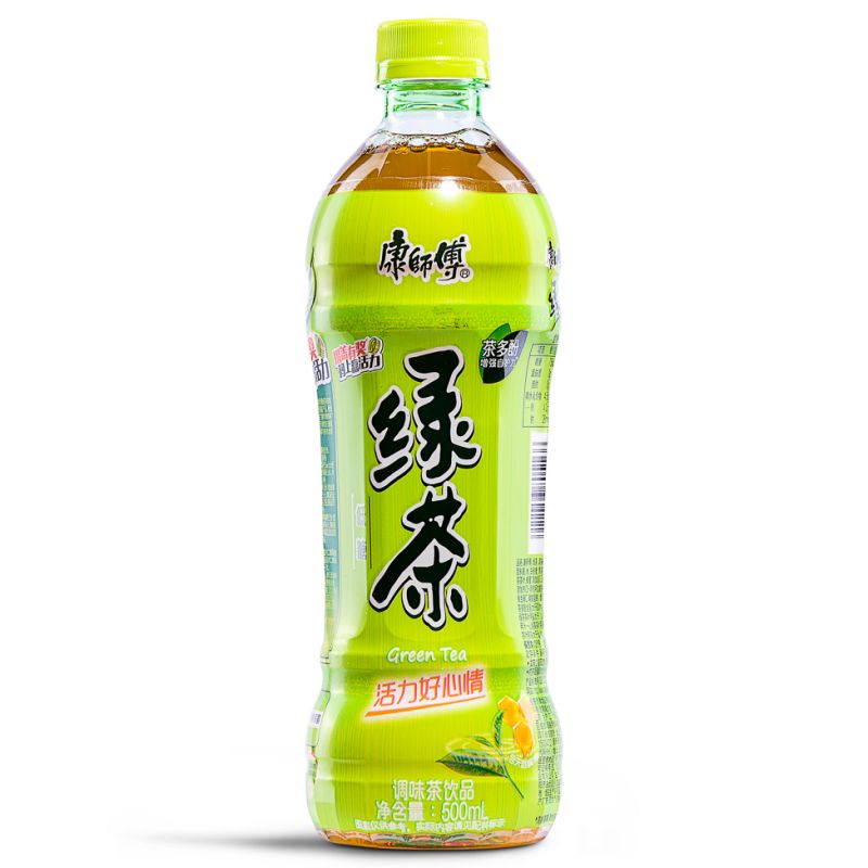 Click Here To Enlarge This Photo Of Master Kong Green Tea 康師傅 低糖綠茶