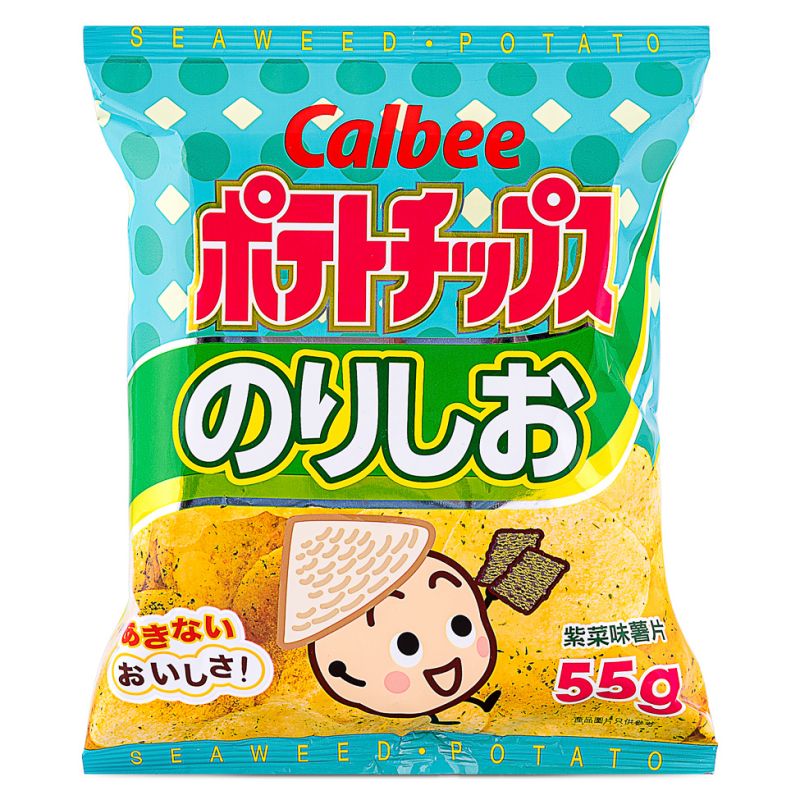 Click Here To Enlarge This Photo Of Calbee Seaweed Flavoured Potato Chips 卡樂B 紫菜味薯片