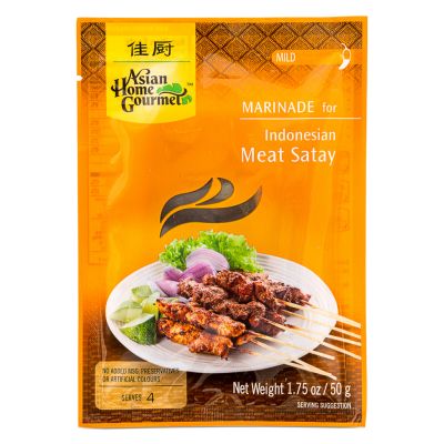 Asian Home Gourmet Marinade for Indonesian Meat Satay - Mild