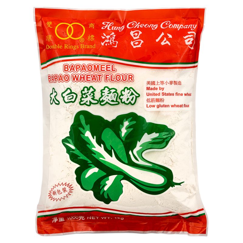 Click Here To Enlarge This Photo Of Double Rings Brand Bapao Wheat Flour 大白菜麵粉