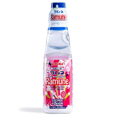 Kimura Ramune Carbonated Soft Drink &lpar;Lychee Flavour&rpar;