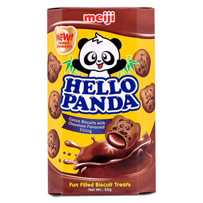 Click Here To Enlarge This Photo Of Meiji Hello Panda Cocoa Biscuits with Chocolate Flavour Filling 雙重朱古力夾心餅