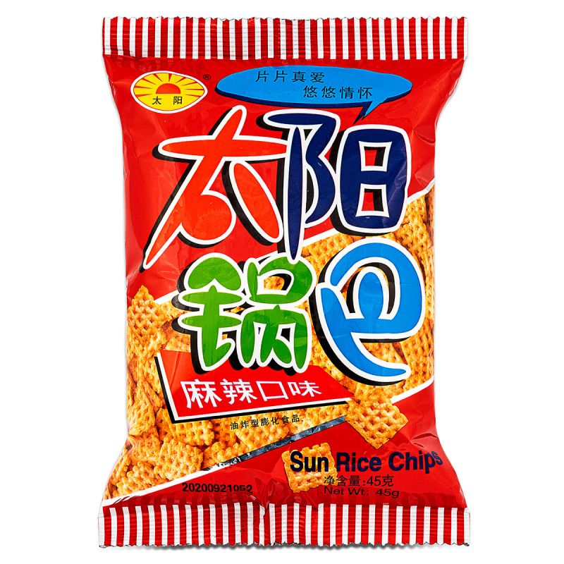 Click Here To Enlarge This Photo Of TY Square Biscuit &lpar;Spicy Flavour&rpar; 太陽鍋巴 &lpar;麻辣口味&rpar;