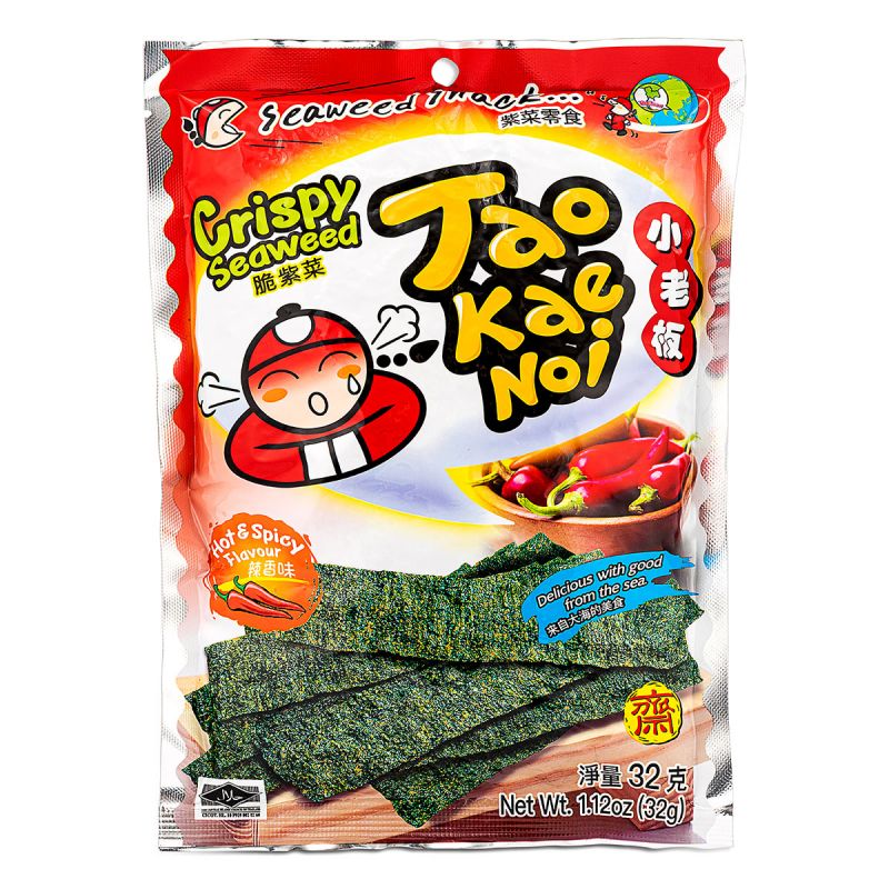 Click Here To Enlarge This Photo Of Tao Kae Noi Crispy Seaweed &lpar;Hot & Spicy Flavour&rpar; 小老板 脆紫菜 &lpar;辣香味&rpar;