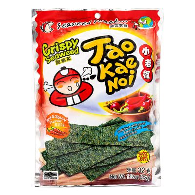 Tao Kae Noi Crispy Seaweed &lpar;Hot & Spicy Flavour&rpar; 小老板 脆紫菜 &lpar;辣香味&rpar;