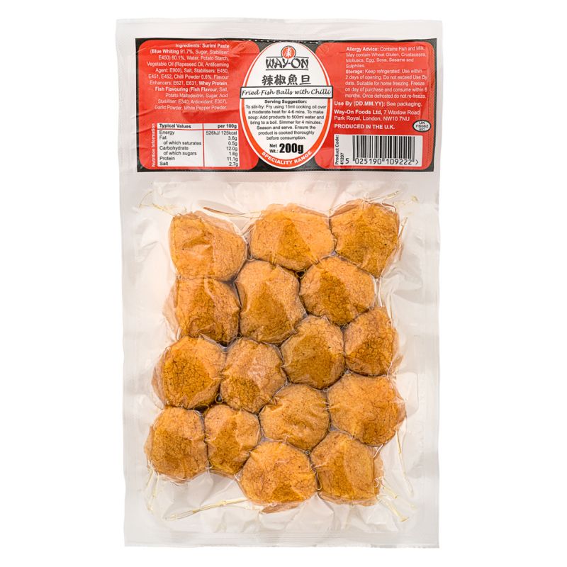 Click Here To Enlarge This Photo Of Way-On Fried Fish Balls With Chilli 惠康 辣椒魚旦