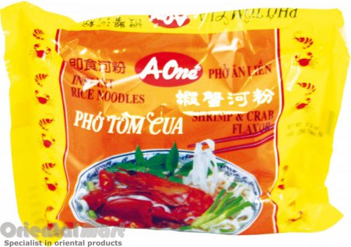 Click Here To Enlarge This Photo Of A-One Shrimp & Crab Flavour Pho Rice Noodles &lpar;蝦蟹河粉&rpar;