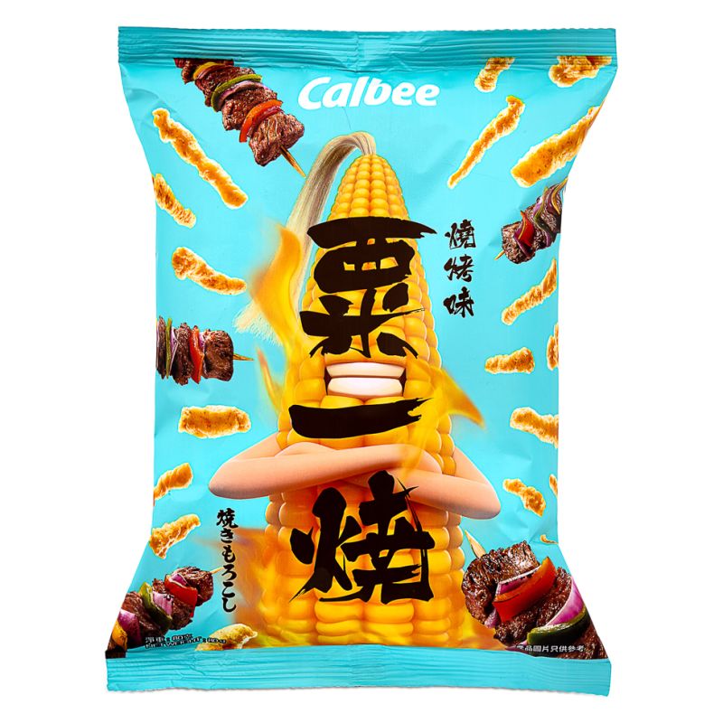 Click Here To Enlarge This Photo Of Calbee Grill-A-Corn &lpar;Barbecue Flavoured&rpar; 卡樂B 粟一燒 &lpar;燒烤味&rpar;