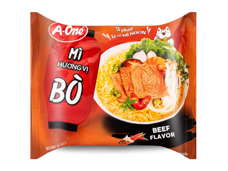 Click Here To Enlarge This Photo Of A-One Beef Flavour Noodles 牛肉麵