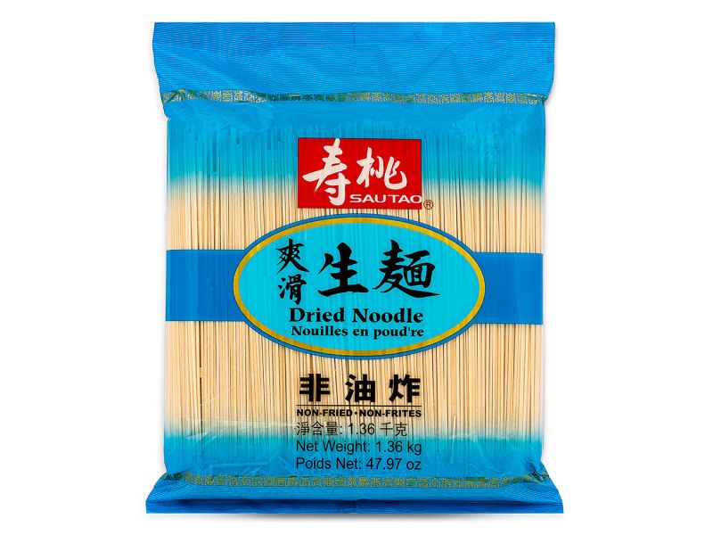 Click Here To Enlarge This Photo Of Sau Tao Dried Noodle 壽桃牌 爽滑生麵