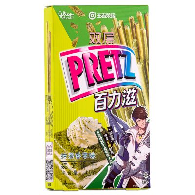 Glico Pretz Biscuits Sticks (Matcha Vanilla Flavour) 格力高 雙層百力滋 (抹茶香草味)
